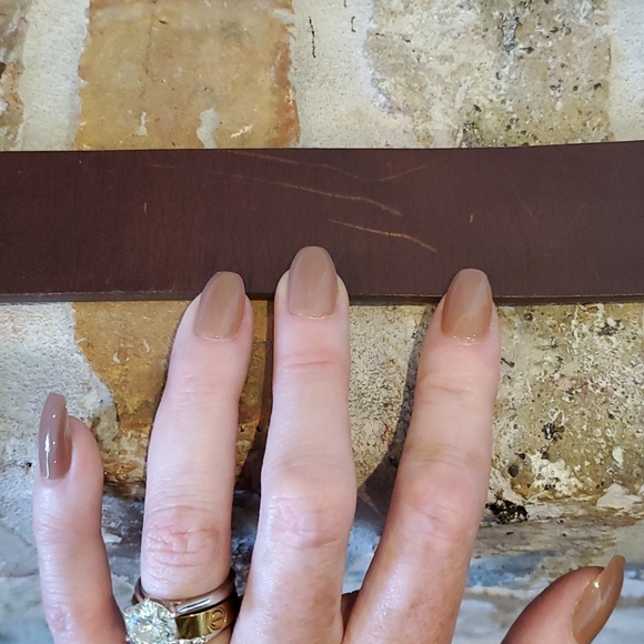 Abercrombie & Fitch Brown Leather Glitz Belt - Picture 4 of 12